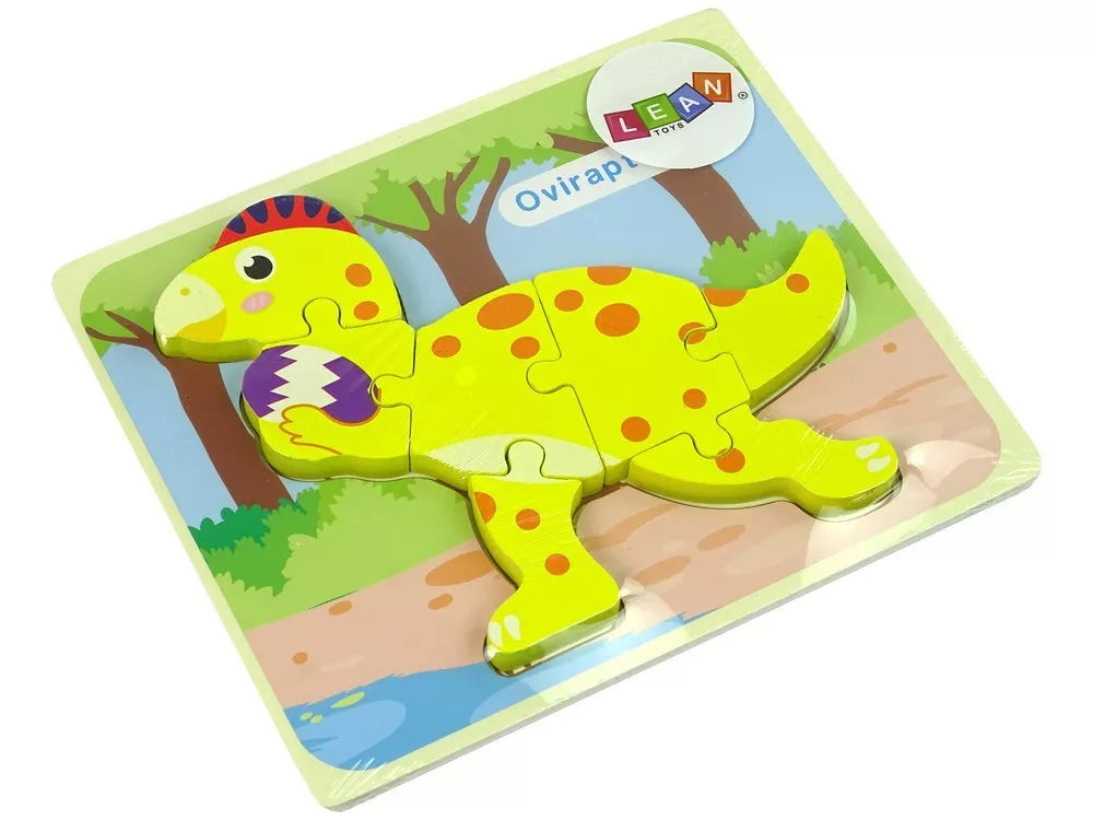 Medinė dėlionė „Dinozauras“