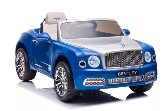 akumuliatorinis vaikiškas automobilis Bentley Mulsanne, mėlyna spalva