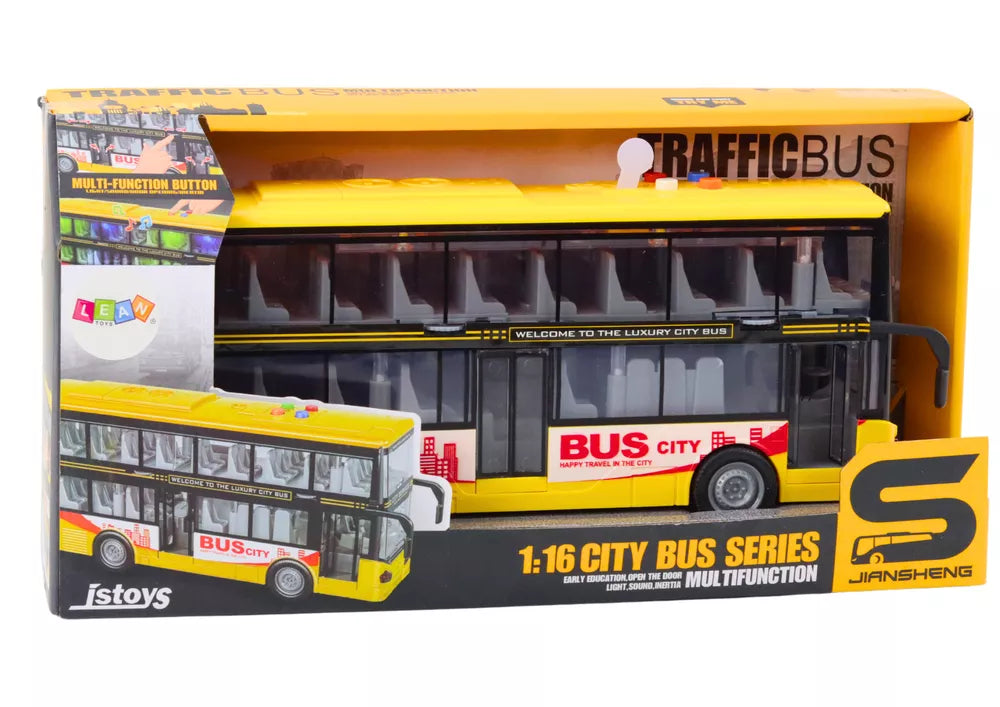 Dviaukštis autobusas žaislas 1:16