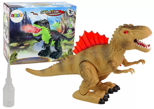 Dinozauras su garais ir šviesomis