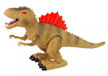 Dinozauras su garais ir šviesomis