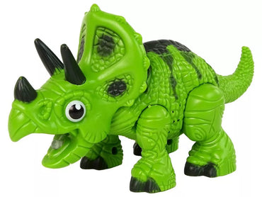 Žalias garų dinozauras triceratopsas