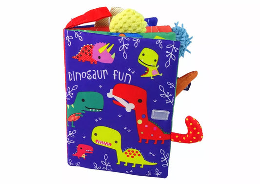 Minkšta dinozaurų knygelė kūdikiams