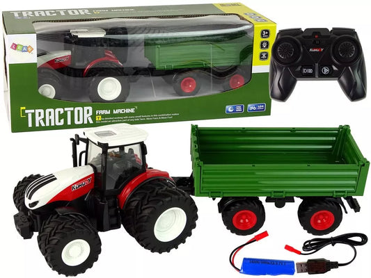 Nuotolinis traktorius su priekaba vaikams