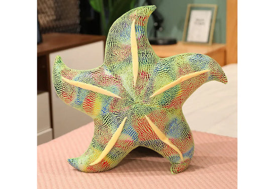 Pliušinė jūrų žvaigždė žalia 20 cm