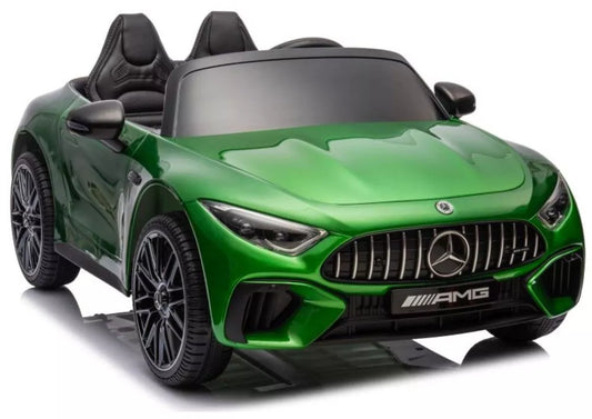 Elektrinis vaikiškas automobilis Mercedes AMG SL63 (žalios spalvos)