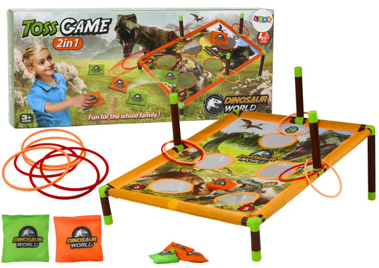 Dinozaurų taiklumo žaidimas 2in1 lenta