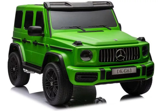 Akumuliatorinis automobilis vaikams Mercedes G63 XXL, žalios spalvos, 24 V