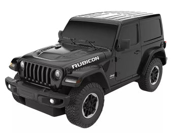 JEEP Wrangler JL Rubicon RC 1:24 juodas bekelės automobilis
