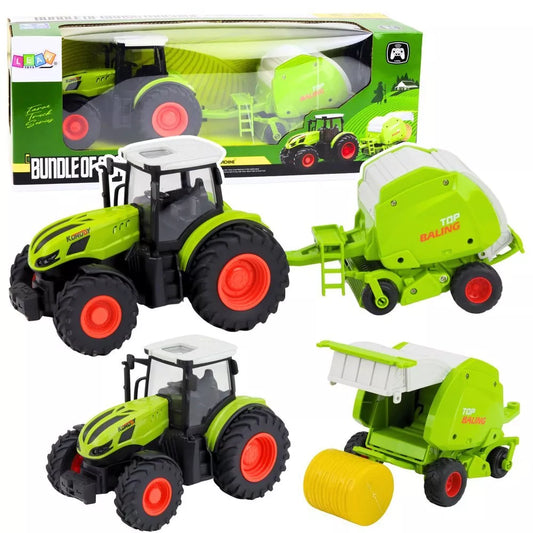 RC traktorius su presu 1:24 – nuotoliniu būdu valdomas Farmer 2.4 GHz