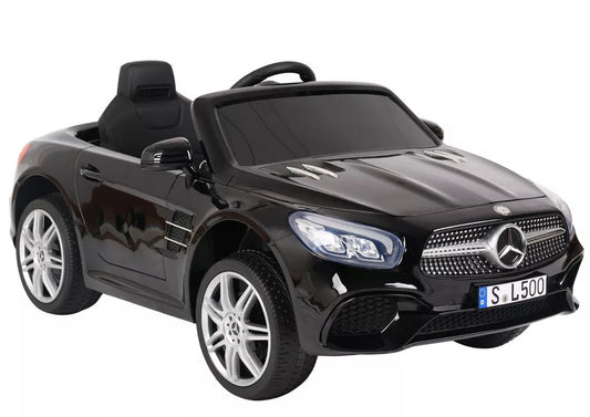 S506 juodas elektromobilis vaikams – Mercedes SL500