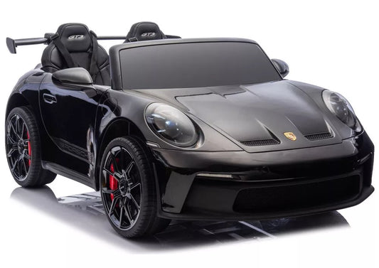 DK‑P911 Porsche GT3 juodos spalvos akumuliatorinis automobilis vaikams