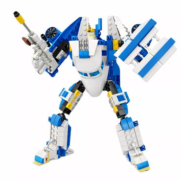 2in1 keleivinio lėktuvo ir roboto konstrultorius 417 vnt.