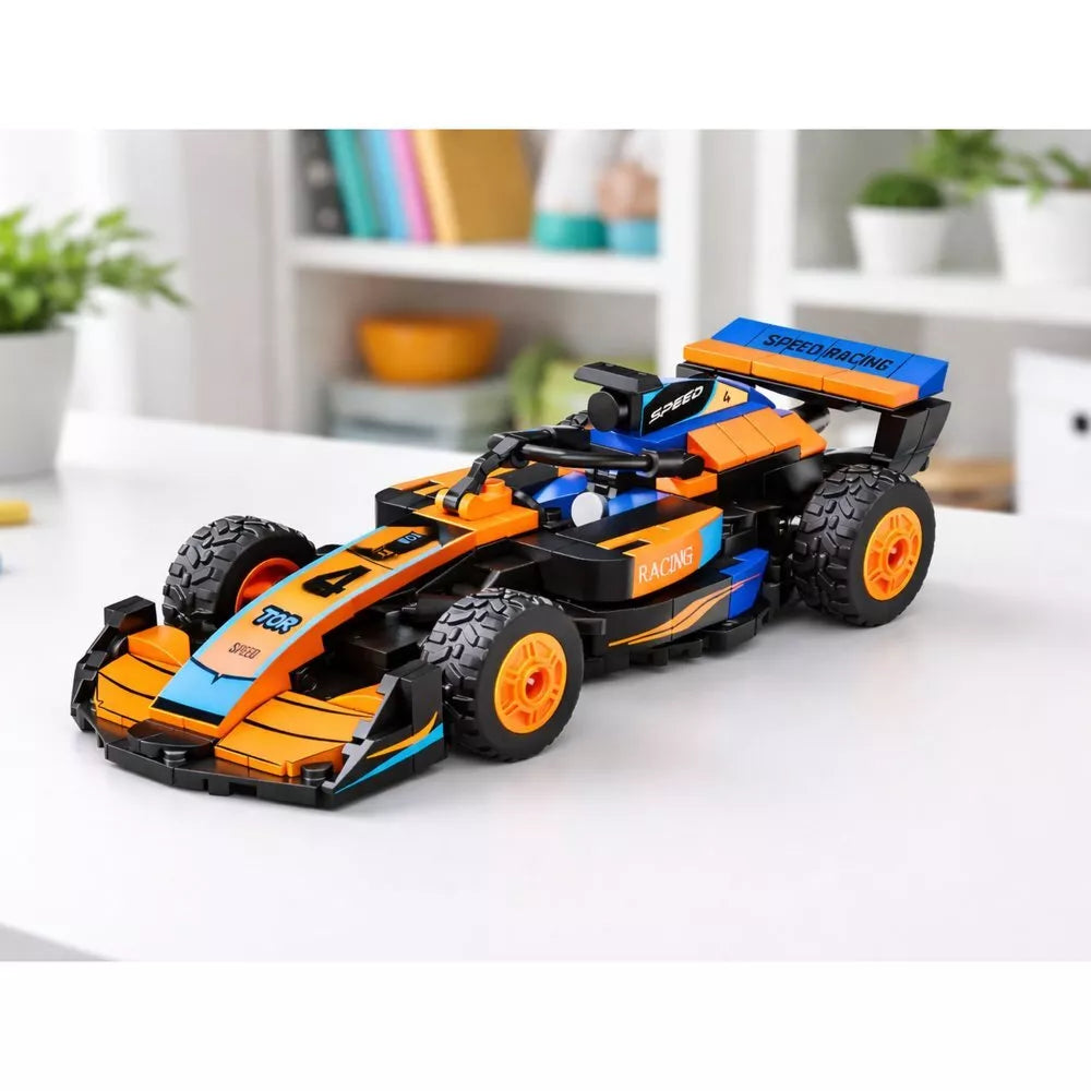 2in1 oranžinis lenktyninio roboto konstruktorius 322vnt