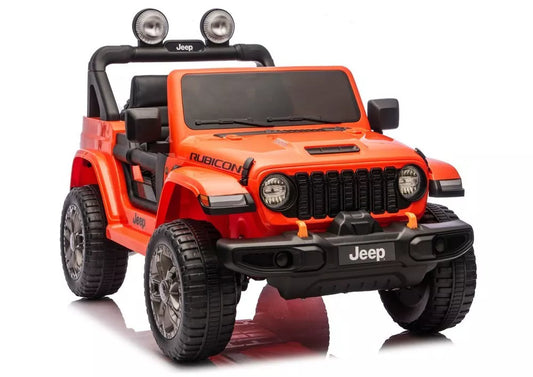 Jeep Rubicon 4×4 DK‑JWR556 – 24V, 4×200W, oranžinis elektromobilis vaikams