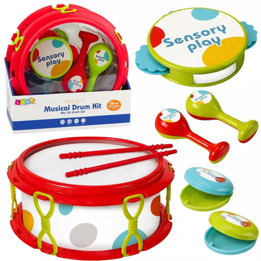Vaikiškų muzikos instrumentų rinkinys 6 dalių