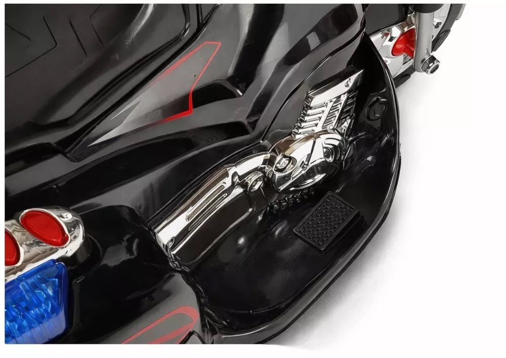 Juodas vaikiškas elektrinis motociklas HC8051