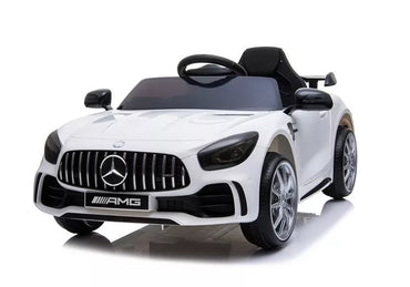 Elektrinis vaikiškas automobilis Mercedes GTR – baltas