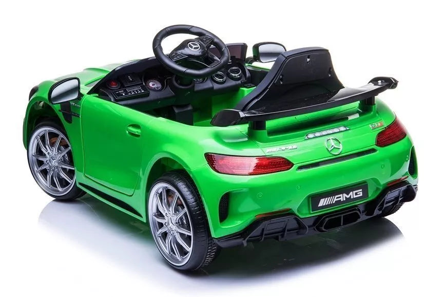 Elektrinis vaikiškas automobilis Mercedes GTR – žalias
