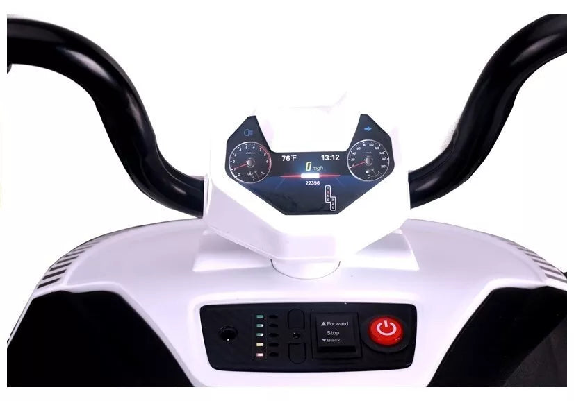 Elektrinis vaikiškas keturratis Quad S601 – baltas