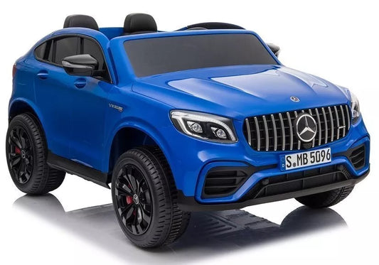 Elektrinis pasivažinėjimo automobilis Mercedes GLC 63S QLS MP4 (mėlynas)