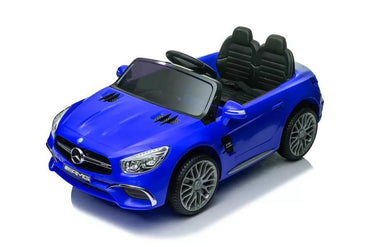 Elektrinis vaikiškas automobilis Mercedes SL65 S (mėlynas, lakuotas, su LCD ekranu)