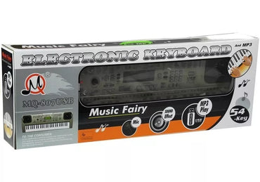 MQ807 muzikinis pianinas su mikrofonu