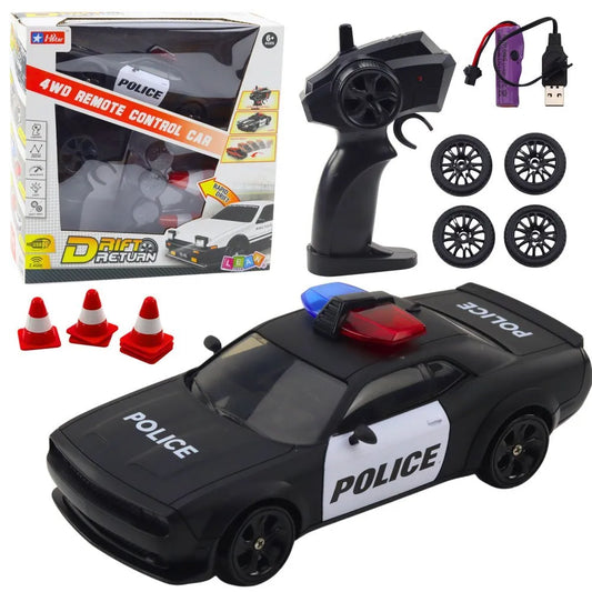 4WD policijos RC drift automobilis