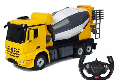 RC betono maišyklė Mercedes‑Benz Arocs Rastar 1:14 – geltona