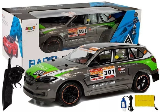 Nuotoliniu būdu valdomas sportinis automobilis RC 1:10 Gray Sport Car – 2.4G