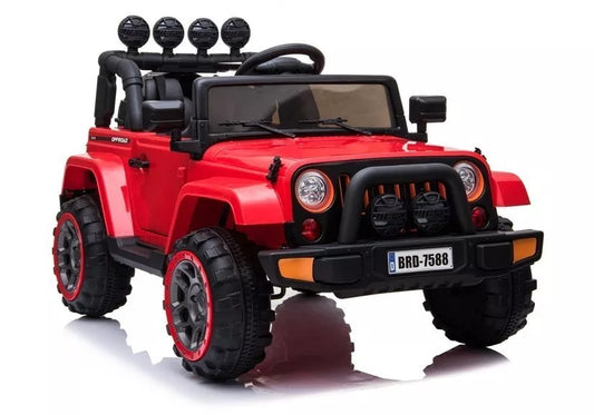 BRD‑7588 raudonas elektrinis vaikiškas visureigis – 12V