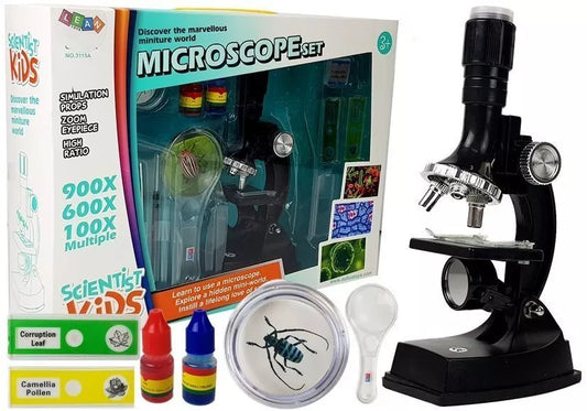 Edukacinis vaikų mikroskopas 100x / 600x / 900x