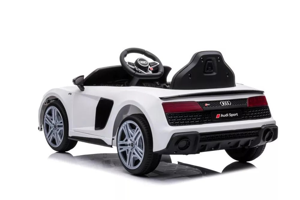 Elektrinis Vaikiškas Automobilis Audi R8 – Baltas