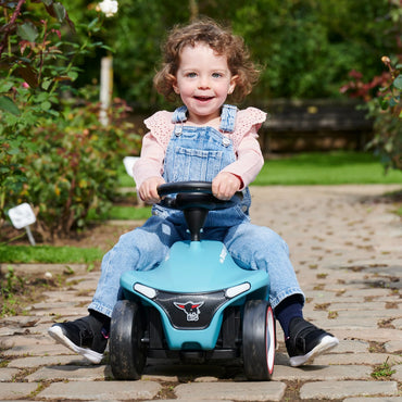 BIG Bobby Car Neo – lazūro spalvos premium važiuoklė