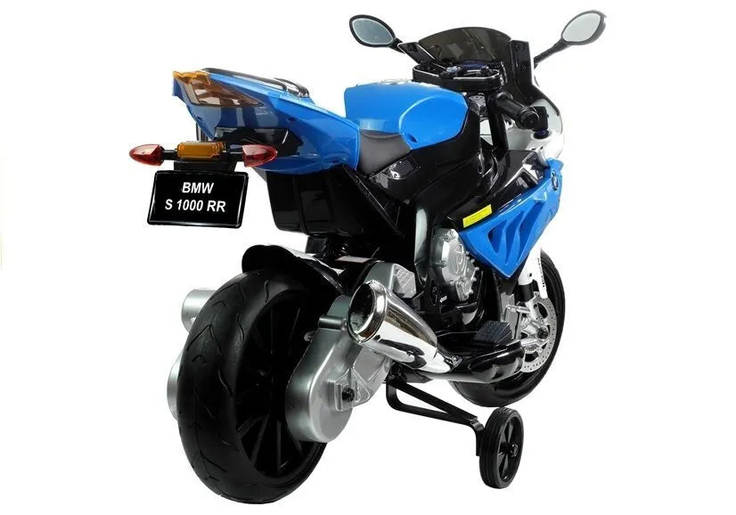 BMW S1000RR mėlynas – elektrinis motociklas vaikams