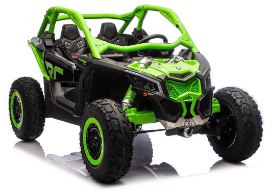 CAN‑AM Turbo RR 24V 4×4 žalias elektromobilis