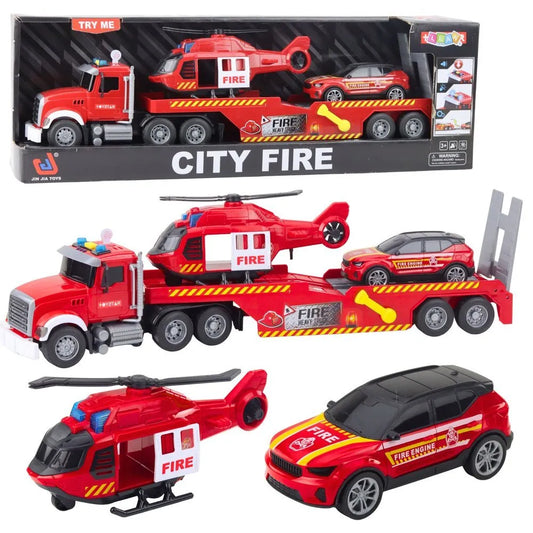 City Fire gaisrininkų rinkinys – sunkvežimis su