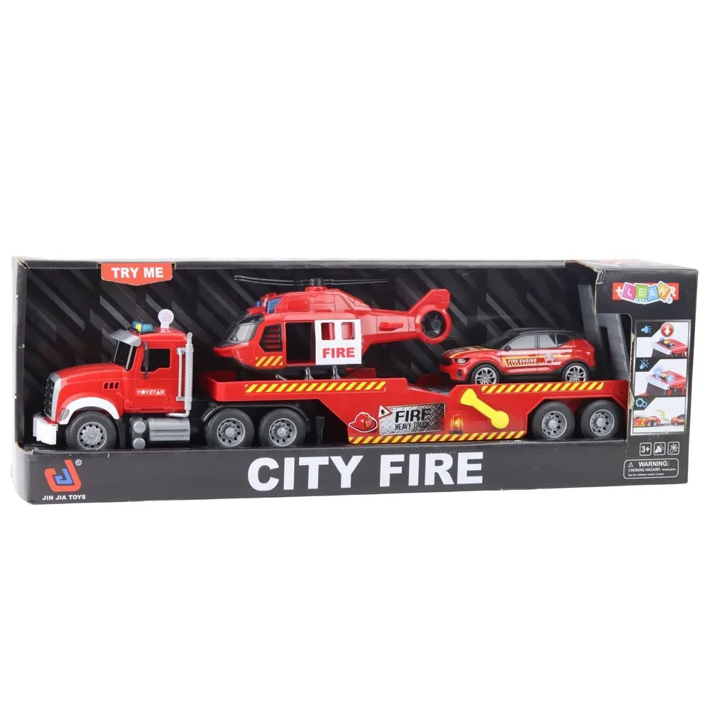 City Fire gaisrininkų rinkinys – sunkvežimis su