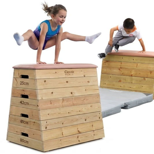 Classic World 4 sluoksnių medinis gimnastikos kubas
