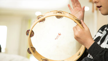 „CLASSIC WORLD EDU“ muzikinis instrumentas – tamburinas, 25 cm.
