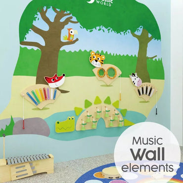 Muzikinė sieninė lenta zebras