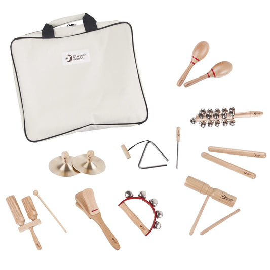 Classic World medinis 9 dalių muzikos instrumentų rinkinys