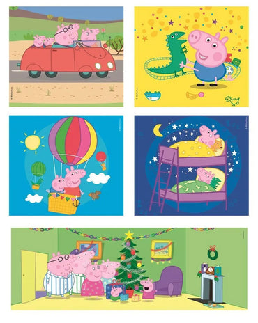 Dėlionės 10in1 „Peppa“ – Super Spalvos