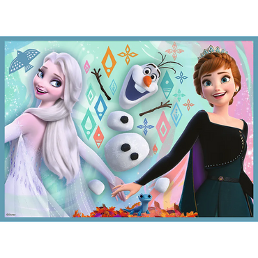 Dėlionės 4in1 „Nuostabus frozen elzų pasaulis“