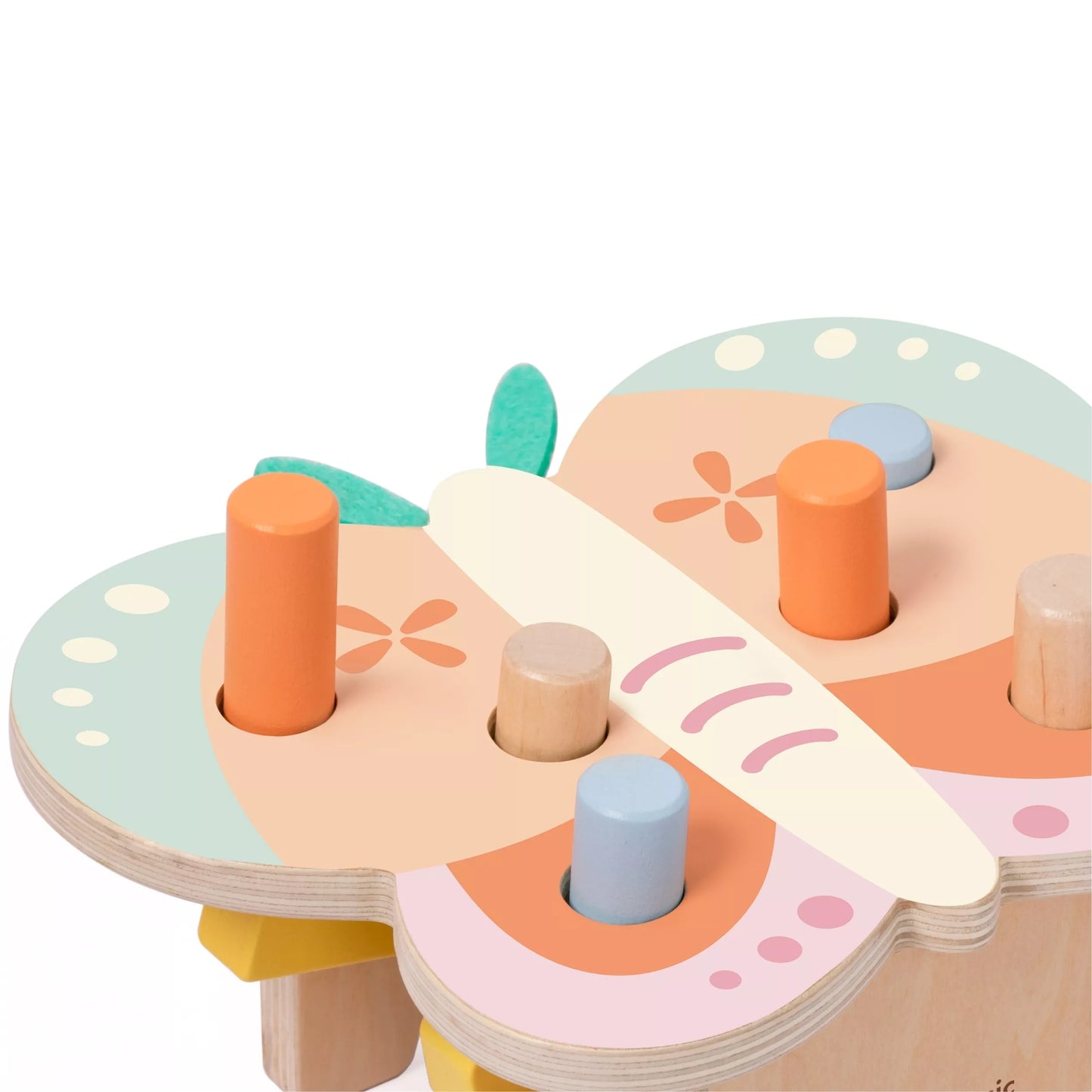 CLASSIC WORLD Montessori pastelinis drugelio plaktukas