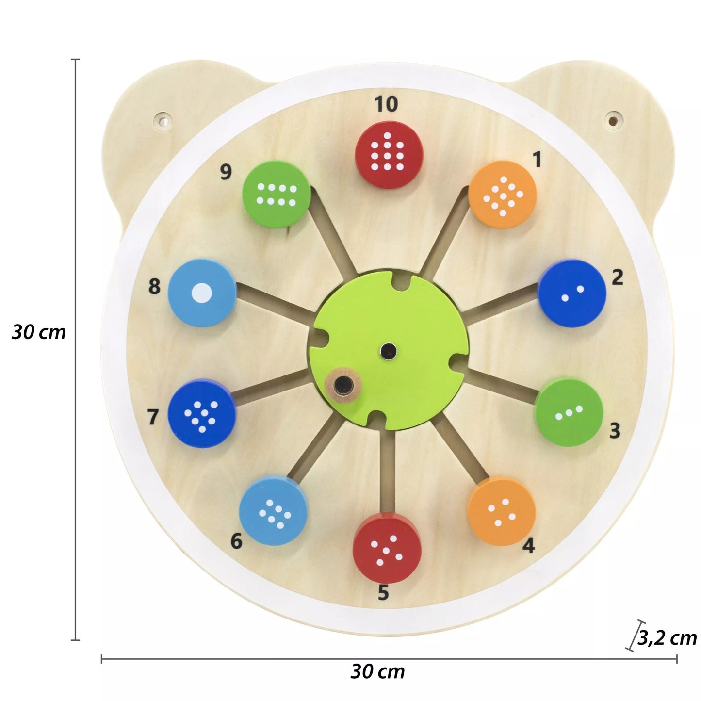 VIGA medinė rungtynių skaičių lenta, sertifikuota FSC Montessori