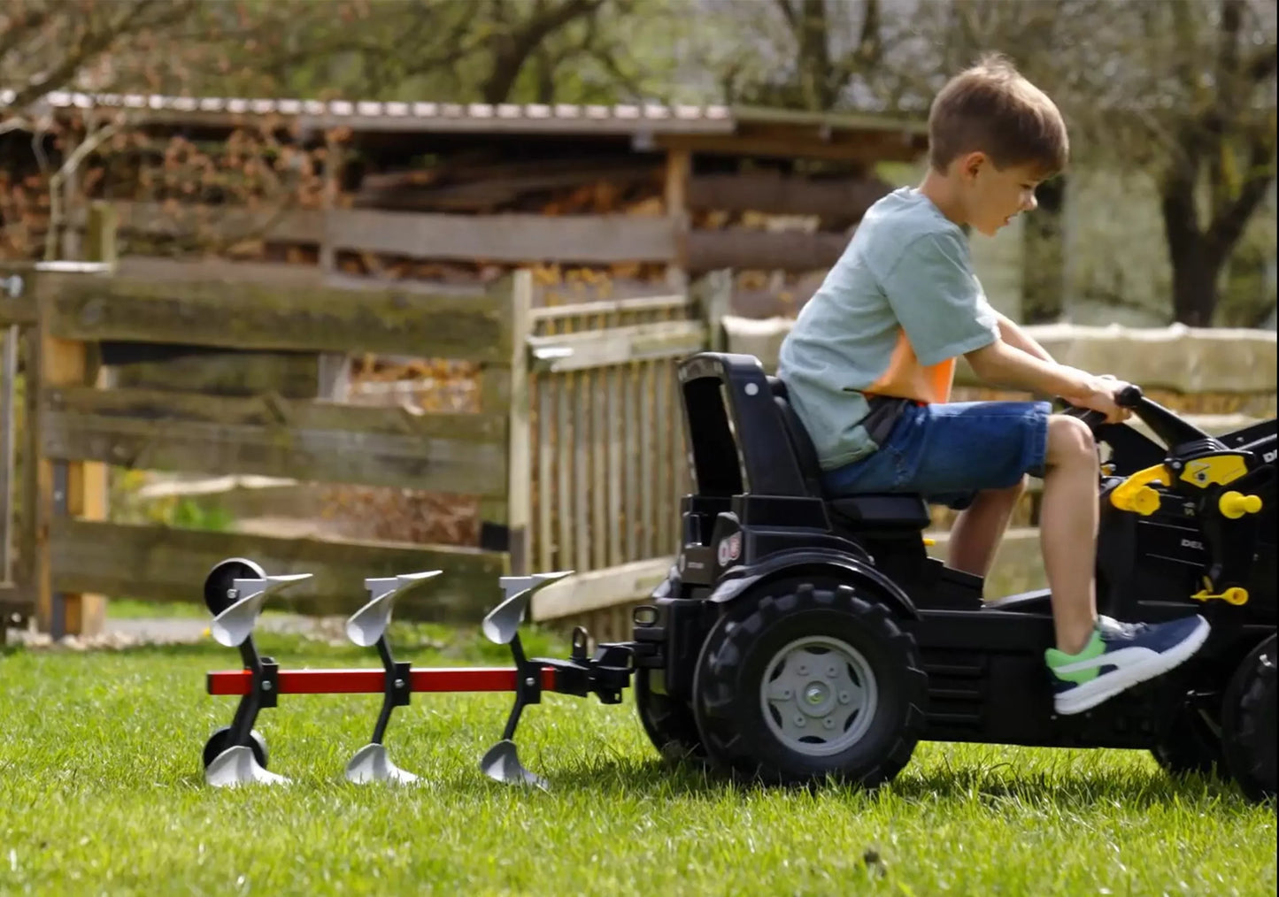 Rolly Toys RollyScraper – metalinis daugiaeilis plūgas traktoriukams