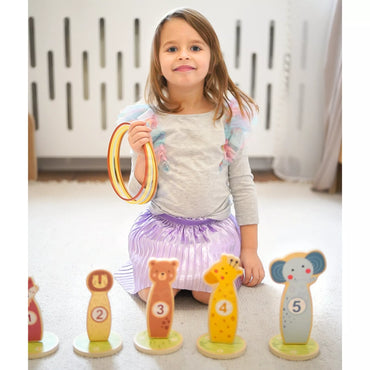 TOOKY TOY medinis įgūdžių žaidimas „Žiedų metimas“