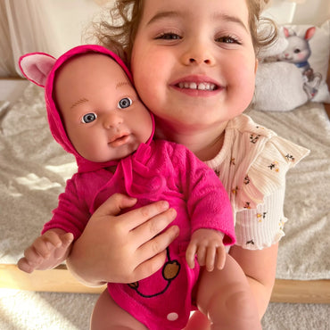 WOOPIE ROYAL kūdikio lėlė meškiuko kostiume 46 cm