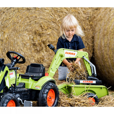 FALK traktorius su priekaba CLAAS Arion ekskavatorius-kaušas + krautuva